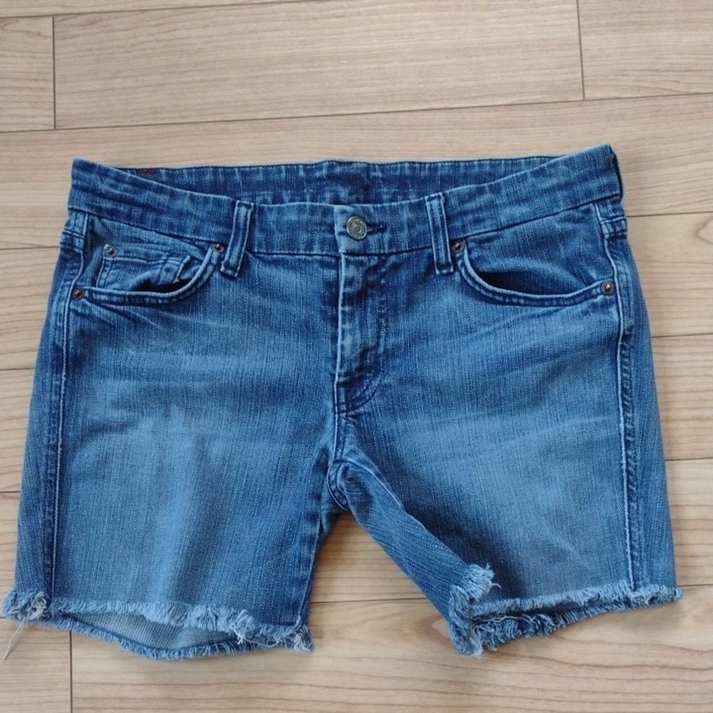 7 For All Mankind Denim Cutoff Jean Shorts Size 29